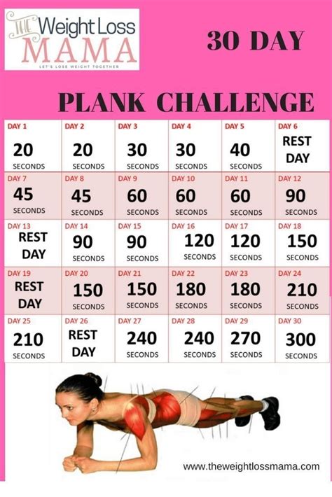30 day plank challenge for beginners.